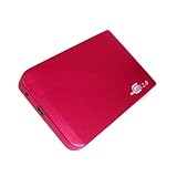 SUNWIRE 2.5 HDD SATA External Enclosure Caddy USB 2.0 - XP/VISTA/WIN-7/MAC - Red