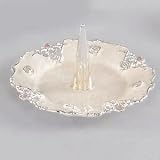 ROMANCE RING HOLDER - PINK/ IVORY AND SILVERPLATED ROMANCE COLLECTION RING HOLDER