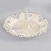 ROMANCE RING HOLDER - PINK/ IVORY AND SILVERPLATED ROMANCE COLLECTION RING HOLDER