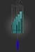 Goose Rocks Designs Dryden Handcrafted Stained Glass Wind Chime
