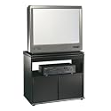Beginnings Swivel-Top TV Stand- Black