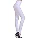 SlickBlue Womens Faux Leather High Waist Stretchy Durable Polainas Pants(Leggings) White,Large