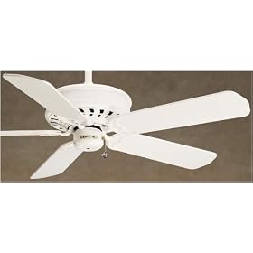 Casablanca Fans 4999D 50" Concentra Classic White Ceiling Fan w/ Light K44V-9-S106 & B209 Blades