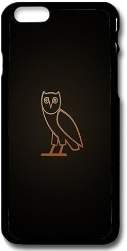 iPhone 6 Protective Case - Ovo Owl Logo Dark Minimal Black Plastics Scratch Resistant Case for iPhone 6 4.7 Inch