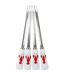 Set of 4 Lobster Forks by Steel Function