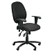 Kitchen & Housewares : Ashlee Task 163TBLK Office Chair in Black Fabric