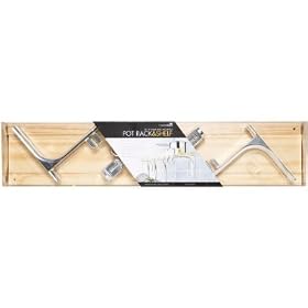92 cm Shelf Style Wooden Pot Rack
