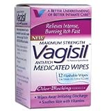 Vagisil Maximum Strength, Anti-Itch Medicated Wipes - 12 Each