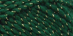 Red Heart Holiday Yarn: Hunter w/Gold Metallic 