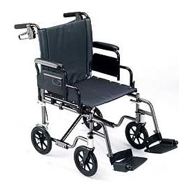 Travel-Lite Premium Transport Chair 18"x16" Swing-Away Footrests