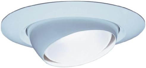 Lithonia Lighting 7E1 TOR R6 6-Inch Standard Eyeball Full Reflector Recessed Light Trim, White