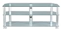 Alu & Glas Universalrack - Plasma LCD TV Rack universell für alle Fernseher bis 50" ( Pioneer , Panasonic , Philips , Sony , Toshiba , Samsung usw.) nutzbar Uni 3