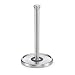 Polder Single Tear Paper Towel Holder, Brushed Stainless Steel with Black