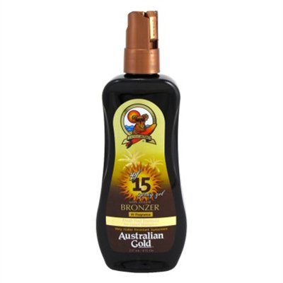 Australian Gold Spf#15 Spray Gel With Instant Bronzer 8oz