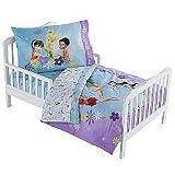 Disney Fairies 4 piece Toddler Bed Set "Pixie Dots & Flowers"