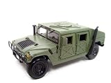 Hummer Military Diecast Model Green 1:18 Die Cast Car by Maisto