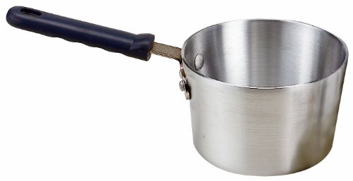 Crestware 10-Quart Heavy Gauge Aluminum Sauce Pan with Grip Handle, Heat Resistant up to 350-Degree