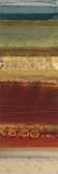 Serrate II by Selina Werbelow. CANVAS WITH BRUSHSTROKES with 3/4 inch bars. 12.00 inches width by 2.46 inches height. Highest Quality Art Poster Print