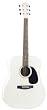 Johnson Spruce Top Acoustic Guitar, White