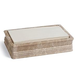 Stone Towel Tray - Sand Marble - Frontgate