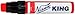 Nissen 50140 King Feltip Paint Marker, Red