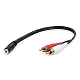3.5mm/Female to 2 RCA/Male Audio Auxiliary Cable (輸入版) female