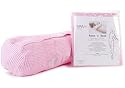 Pink Cotton Waffle Roll Bath Pillow