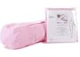 Pink Cotton Waffle Roll Bath Pillow