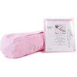 Pink Cotton Waffle Roll Bath Pillow