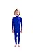Full Bodysuit Kids Dancewear Without Gloves and Socks Solid Color Lycra Spandex Zentai Child Unitard (S, Blue)