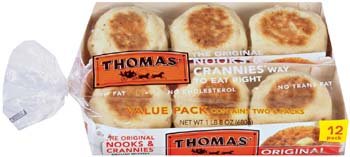 31CEarB%2BeNL photo 31CEarB%2BeNL Thomas Original Nooks Crannies 12 ct English Muffins 24 oz Pack of 6