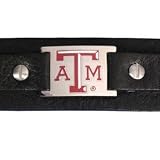 Texas A&M Aggies Italian Leather Cuff Bracelet