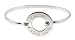 "FAITH LOVE HOPE" Sterling Silver Bangle Bracelet