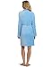 Seven Apparel Hotel Spa Collection Herringbone Textured Plush Robe, Blue