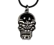 Skull Head Pendant - Pewter - 1'' Height Skull Head Pendant - Pewter - 1'' Height