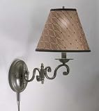 Review Aztec Lighting  / Swing Arm Plug in Lamp, Olde Bronze, Mocha shade