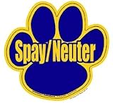 "New" Spay / Neuter Paw Car Magnet