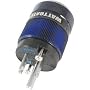 Wattgate 330i Ag-BLUE Silver Plated Edison Connector