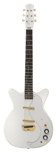 Danelectro DC-59 DC 50th Anniversary- White W/ Gold Hardware Limited Edition 6-String Electric Guitar