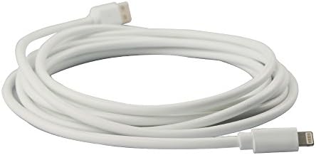 BBDH(TM) 10ft 3M Extra Long 8 Pin to USB Data Sync Charging Cable Cord for iPhone 6, iPhone 6 Plus, iPhone 5 5s 5c, iPod touch 5th, Nano 7th, and iPad 4 Air Mini (White)