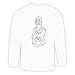 Long Sleeve T-shirt with black and white, cap, warrior, Spain, conquistador, Europe, dress, hat, beard, soldier, shield