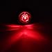 Partsam 8x 3/4 Inch Mount Red Clearance LED Bullet Light Lamp Truck Trailer Round Side Marker