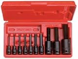 Stanley Proto J72156 10 Piece Hex Bit Socket Set, 3/8 and 1/2 Drive