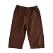 Natural Fiber Pants - Babysoy Slip-On Pants in Chocolate, 12-18 Months