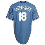 Bret Saberhagen Kansas City Royals Majestic Light Blue Cooperstown Replica Jersey - XL