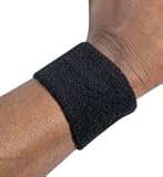 Ergodyne Chill-Its 6500 Wrist Sweatband, Black
