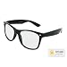 Retro Wayfarer lunettes soleil transparent V-816C