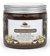 Shea Terra Organics Dark Chocolate Cocoa Bean Shea Sugar Scrub