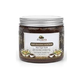 Shea Terra Organics Premium Dark Chocolate Sugar-Stone Exfoliating Cream