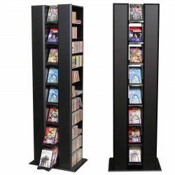Venture Horizon Twin Media Tower 2610BL (Black) (72″H x 24″W x 16″D)